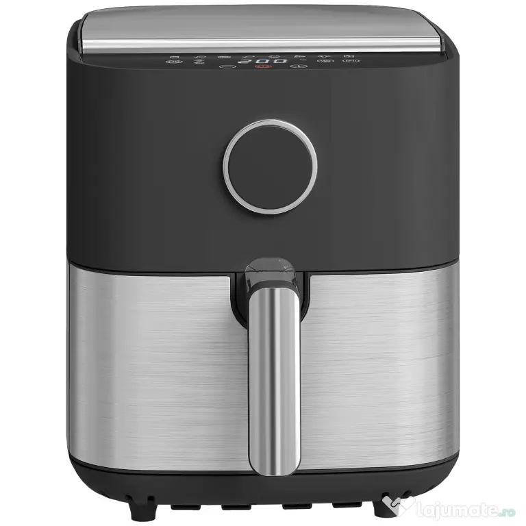 HOMCOM Friteuză cu Aer de 8L 1700W cu 8 Programe și Display LED Negru | Aosom Romania