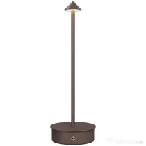 HOMCOM Lampă de Masă Reîncărcabilă cu USB, Lampă Fără Fir cu Temperatura Culorii Reglabilă 3000K/4500K/6500K, Control Touch, Autonomie 4-8 Ore, Cafea | Aosom Romania