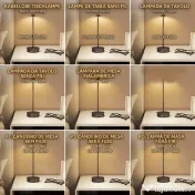 HOMCOM Lampă de Masă Reîncărcabilă cu USB, Lampă Fără Fir cu Temperatura Culorii Reglabilă 3000K/4500K/6500K, Control Touch, Autonomie 4-8 Ore, Cafea | Aosom Romania