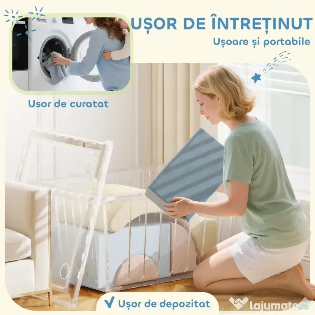 AIYAPLAY Set 5 Blocuri Moi pentru Copii 1.5-8 Ani Multicolor | Aosom Romania