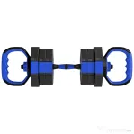 SPORTNOW Set Greutăți Fitness 6 în 1 Multifuncțional, 20 kg din Plastic și Nisip, 125x18x18 cm, Albastru | Aosom Romania