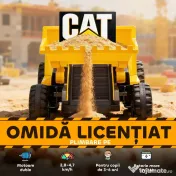 AIYAPLAY Ruspa Electrică pentru Copii 3-6 Ani Marca Oficială Caterpillar 12V cu Telecomandă, Galben | Aosom Romania