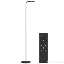 HOMCOM Lampă de Podea LED cu Cap Rotativ la 350° și Telecomandă Magnetică, Reglaj Continuu 3000K-6500K, Negru | Aosom Romania