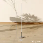 HOMCOM Lampă de Podea LED Reglabilă cu Telecomandă de 150cm Înălțime, Argintiu | Aosom Romania 