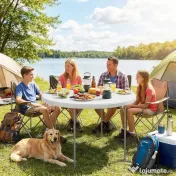 Outsunny Masă de picnic pliabilă | Aosom Romania 