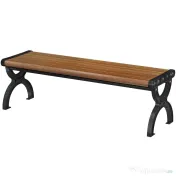 Outsunny Bancă de Grădină 2 Locuri, Bancă cu Cadru din Metal și Efect de Lemn, Mobilier pentru Grădină, Terasă, Parc | Aosom Romania 
