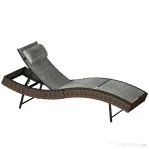 Outsunny chaise longue curbat