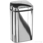 HOMCOM Coș de Gunoi de 30L cu Senzor pentru Deschidere și Închidere Automată, 33x25x57.5 cm, Argintiu