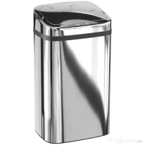 HOMCOM Coș de Gunoi de 30L cu Senzor pentru Deschidere și Închidere Automată, 33x25x57.5 cm, Argintiu