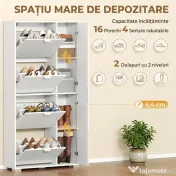 HOMCOM dulap pantofi rabatabil | Aosom Romania 