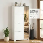 HOMCOM dulap pantofi rabatabil | Aosom Romania 