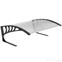 Outsunny Acoperiș exterior pentru mașină de tuns iarba, impermeabil și protecție UV 30+, din aluminiu, 100x81x43 cm, alb