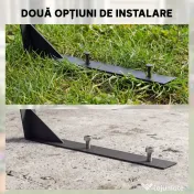 Outsunny Garaj pentru Robot de Tuns Gazon cu Acoperire din Aluminiu 100x81x43 cm, Alb | Aosom Romania 