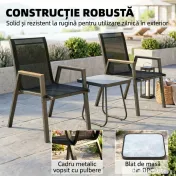 Outsunny set bistro terasă elegant | Aosom Romania 