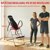 SPORTNOW Masă Robustă pentru Inversiune cu Blocare Reglabilă pentru Glezne | Aosom Romania 