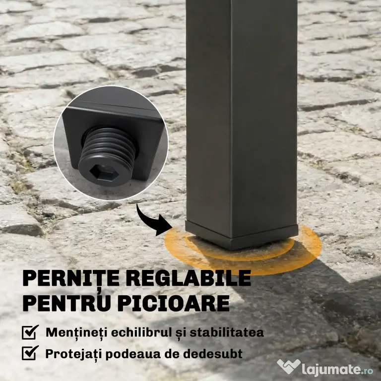 Outsunny Masă Mare pentru Exterior, Grădini, Terase și Spații Verzi | Aosom Romania