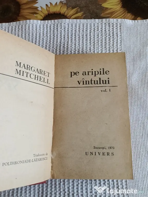 Vând romanul "Pe aripile vântului"