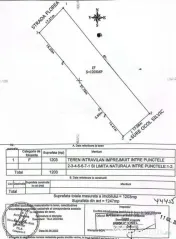 Teren intravilan 1203 mp Bascov-Florea zona Superba 