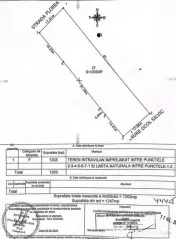 Teren intravilan 1203 mp Bascov-Florea zona Superba 