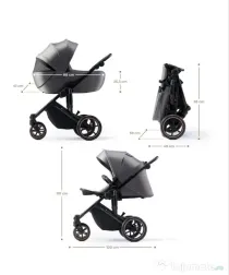 Cărucior Kinderkraft Prime 2 3in1 Mink Pro