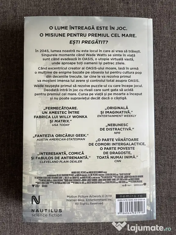 Ready Player One – Ernest Cline | Nemira | Stare excelentă