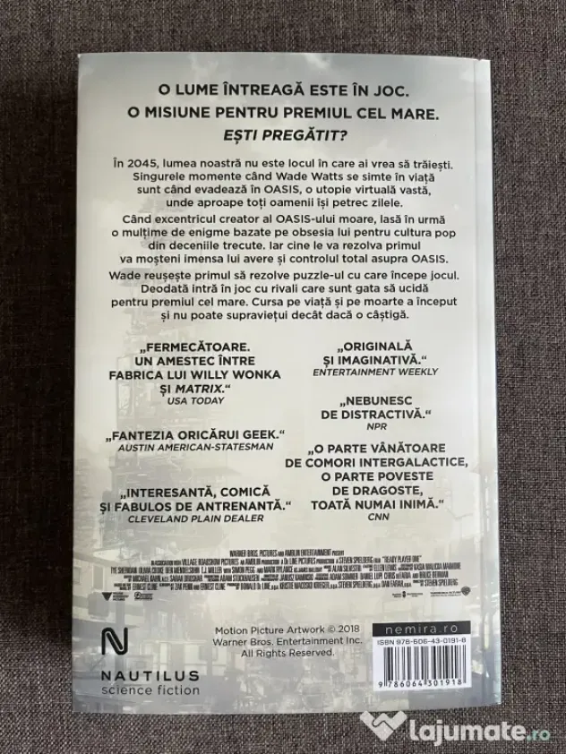 Ready Player One – Ernest Cline | Nemira | Stare excelentă