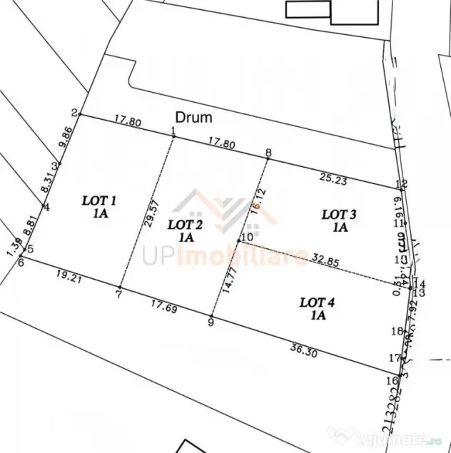 TEREN INTRAVILAN 2077 MP | DUBLU FRONT | PODGORIA