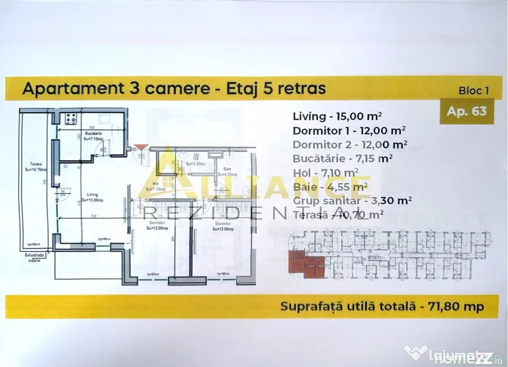 Garsoniere | Ap. 2 si 3 camere | RATE DIRECT LA DEZVOLTAT...