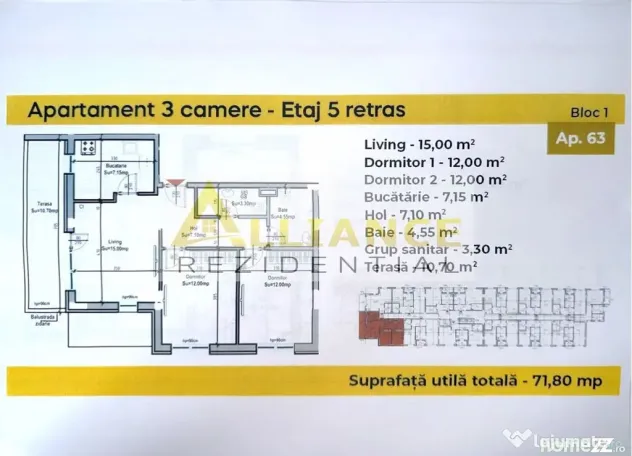 Garsoniere | Ap. 2 si 3 camere | RATE DIRECT LA DEZVOLTAT...