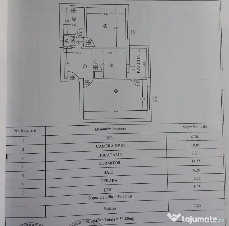 Apartament 2 camere in cartier HCC