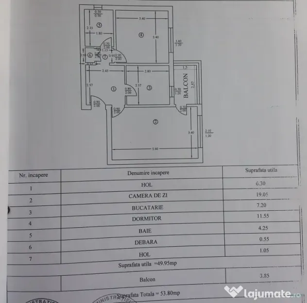 Apartament 2 camere in cartier HCC