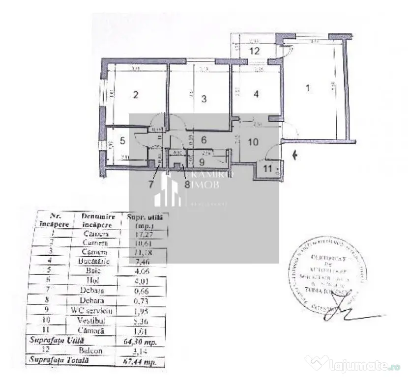 Apartament 3 camere decomandat -10 minute de metrou Apara...