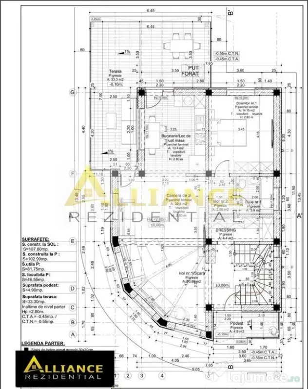 Vila excelenta- 5 camere- cartierul nou- dressing-500m de...