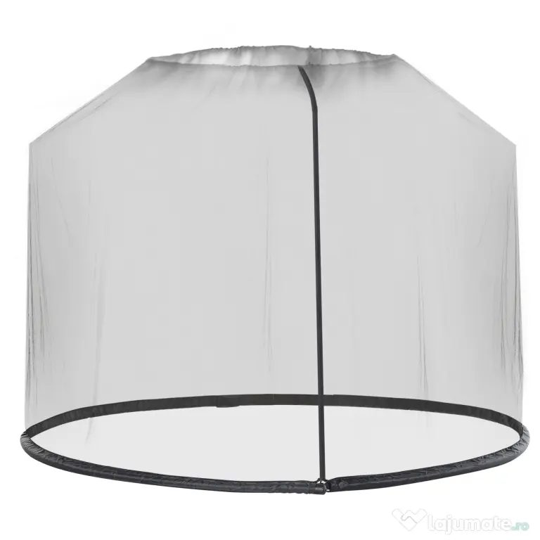 Outsunny, Plasă anti țânțari pentru umbrelă, Pentru Aer Liber, Material tip plasă, Oxford, 300cm x 300cm x 230cm, Negru