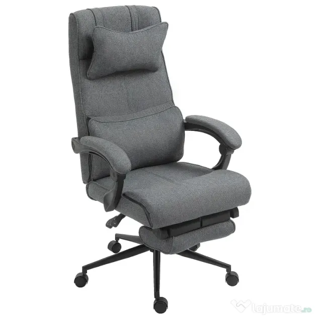 Vinsetto Scaun Birou Ergonomic Reglabil cu Tetiera si Suport Picioare