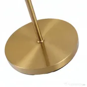 HOMCOM Lampă de Podea cu 2 Lumini și Abajururi Sferice, Comutator de Picior și Soclu E27, Ø28x165 cm, Aur 