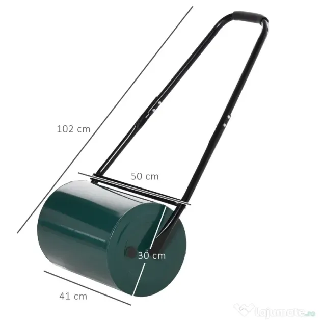 Outsunny Rolă de Grădină din Oțel de Înaltă Rezistență, Umplută cu Apă sau Nisip, 102x50x30 cm, Verde
