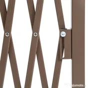 Outsunny Gard de Grădină cu Lățime Reglabilă, Gard de Grădină Multifuncțional din Metal și Aluminiu, 300x31x103,5 cm, Maro Închis 