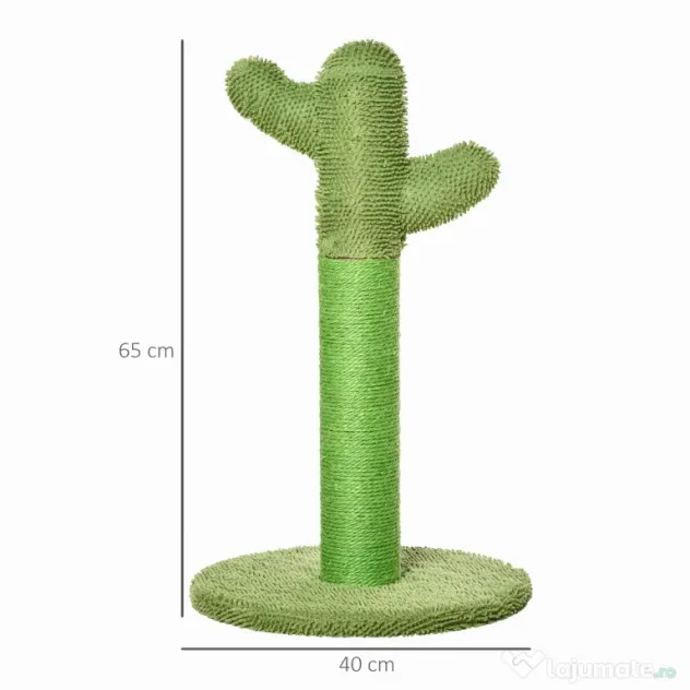 PawHut Cactus de Zgariat pentru Pisici 40×40×65 cm