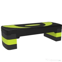 HOMCOM Aerobic Fitness Step, Stepper reglabil la 3 inaltimi 10-15-20 cm pentru antrenament acasa si la sala, albastru si negru