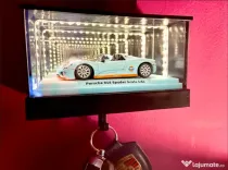Display macheta auto cu suport chei Oglindă LED Infinity pt. Hot Wheels