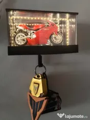 Display macheta auto cu suport chei Oglindă LED Infinity pt. Hot Wheels
