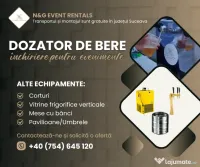 Închiriere dozator de bere cu alcool/bere de casă/vin/mojito/limonadă