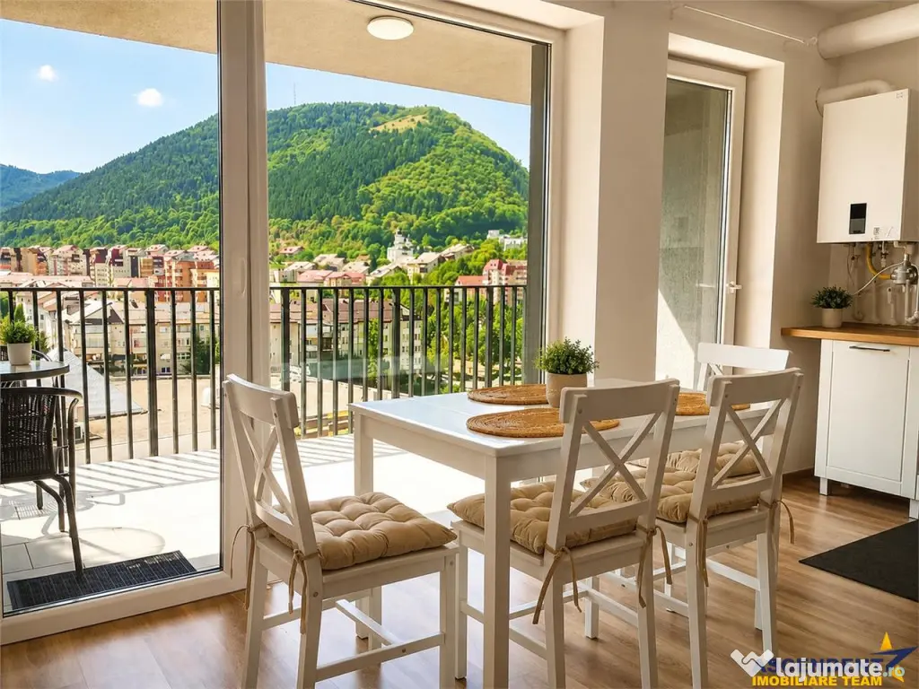 2 camere,bloc nou 2024, 64 mp, terasa, panorama montana, par