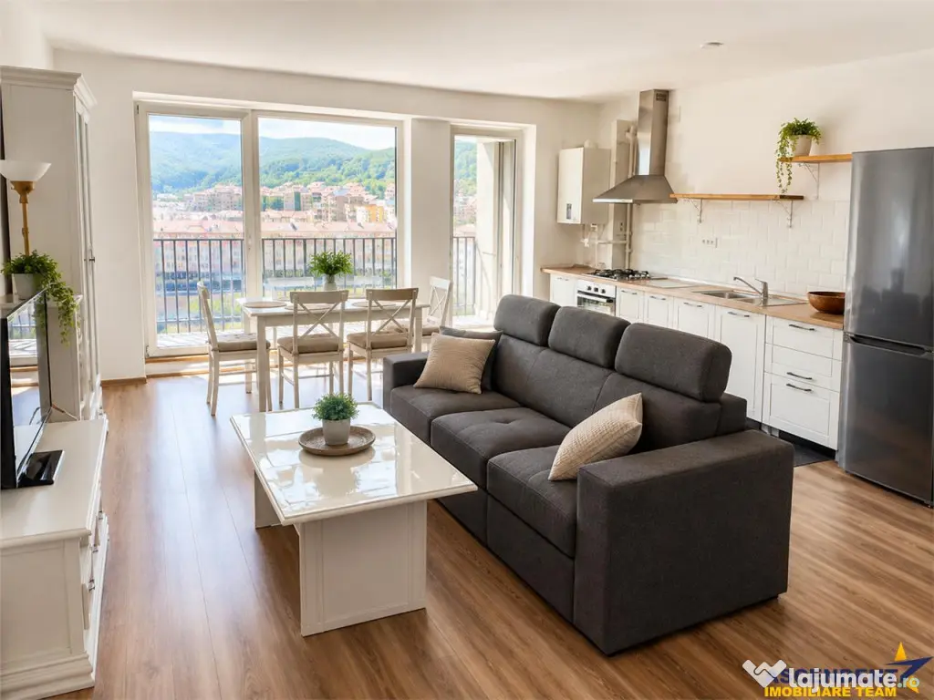 2 camere,bloc nou 2024, 64 mp, terasa, panorama montana, par