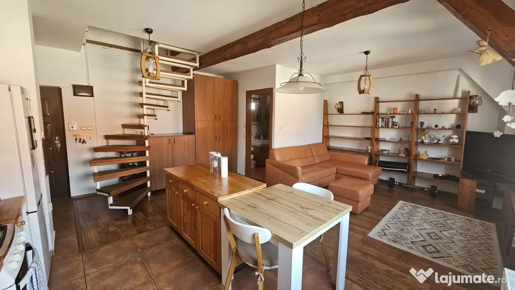 Apartament 2 camere de inchiriat, semidecomandat, 59 mp, zona Terezian, Sibiu.