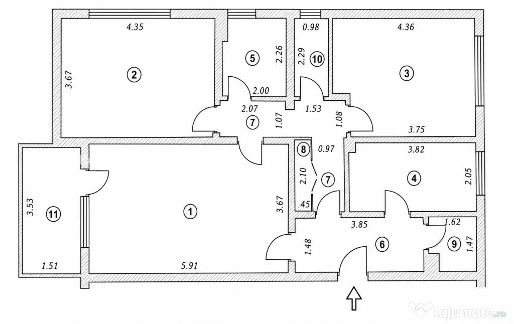 AFI Cotroceni | Bloc H1 | 3 Camere Decomandat | Boxă 5 mp
