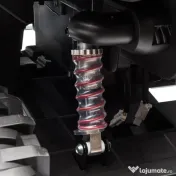 HOMCOM ATV Electric pentru Copii 12V, cu Faruri LED, Sunete și Pedală de Accelerație, Vârsta 3-5 Ani, Roșu 