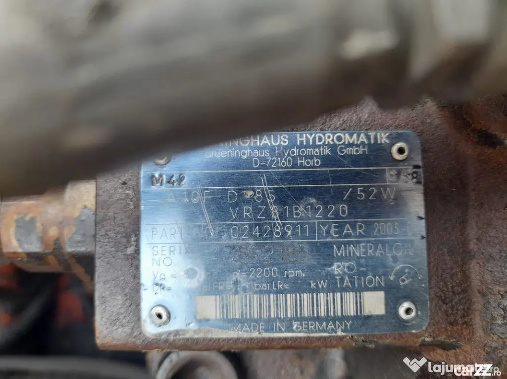 Hidromotor rotire reductor rotire A10F D85VRZ81B1220 excavator pe roti Fiat Kobe