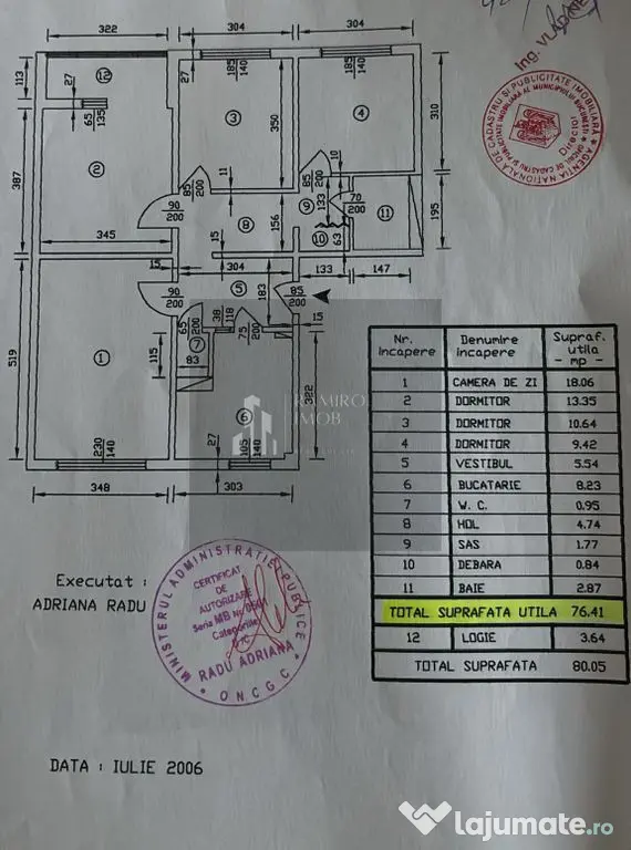 Apartament 4 camere decomandat Aleea Fetesti, Titan